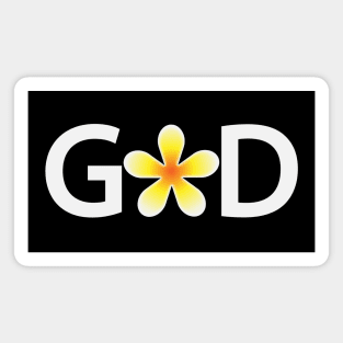 God artistic typography design Magnet